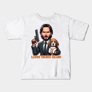 LOVE DOG (Gun) CLUB Kids T-Shirt